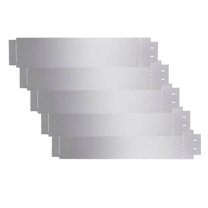 vidaXL Bordure de pelouse 5 pcs Acier galvanisé 100 x 20 cm