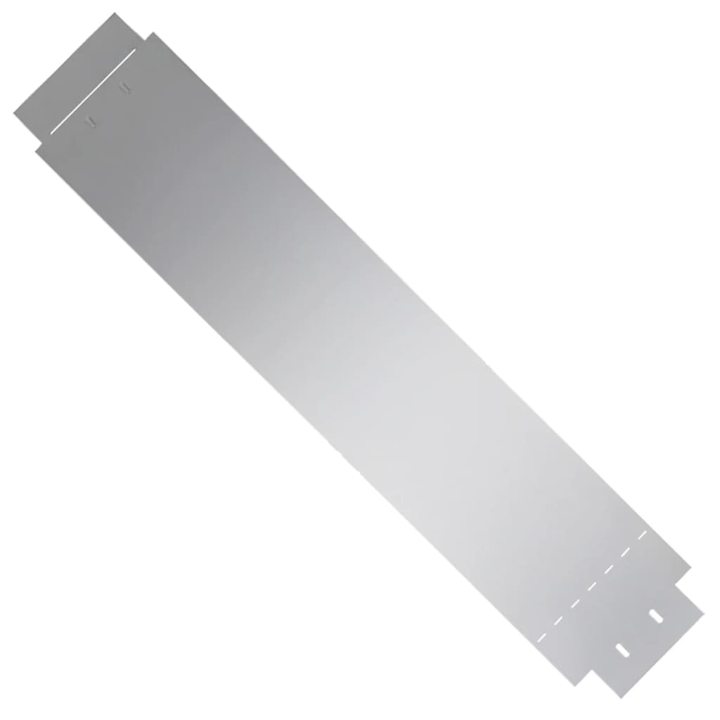 vidaXL Bordure de pelouse 5 pcs Acier galvanisé 100 x 20 cm