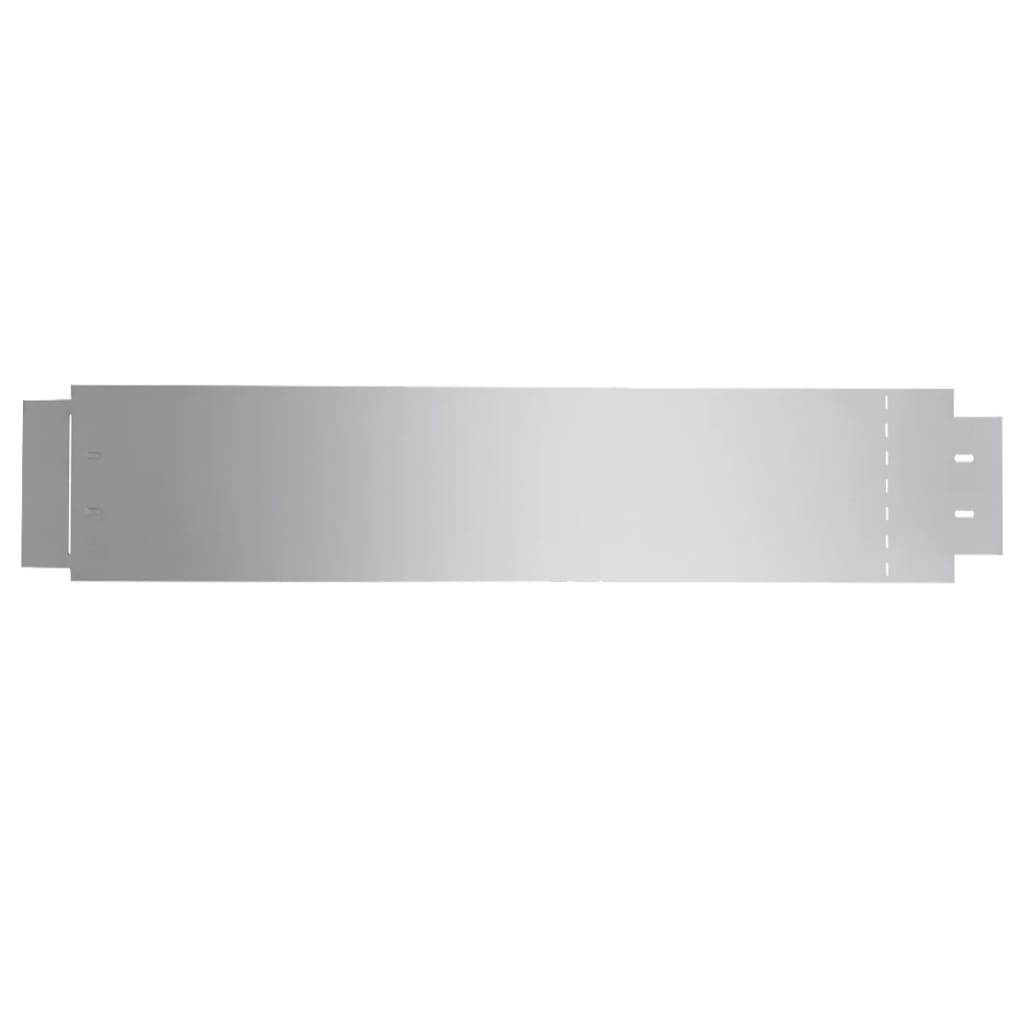vidaXL Bordure de pelouse 5 pcs Acier galvanisé 100 x 20 cm