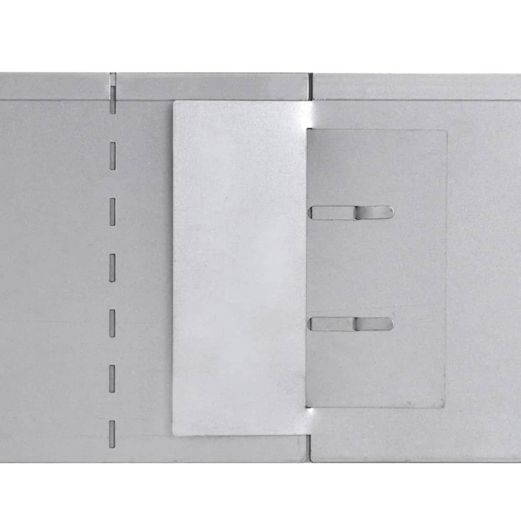 vidaXL Bordure de pelouse 5 pcs Acier galvanisé 100 x 20 cm