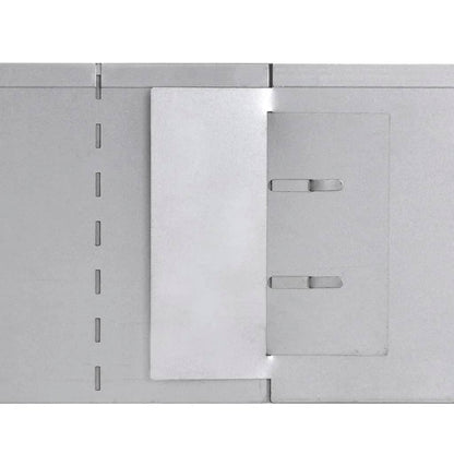 vidaXL Bordure de pelouse 5 pcs Acier galvanisé 100 x 20 cm