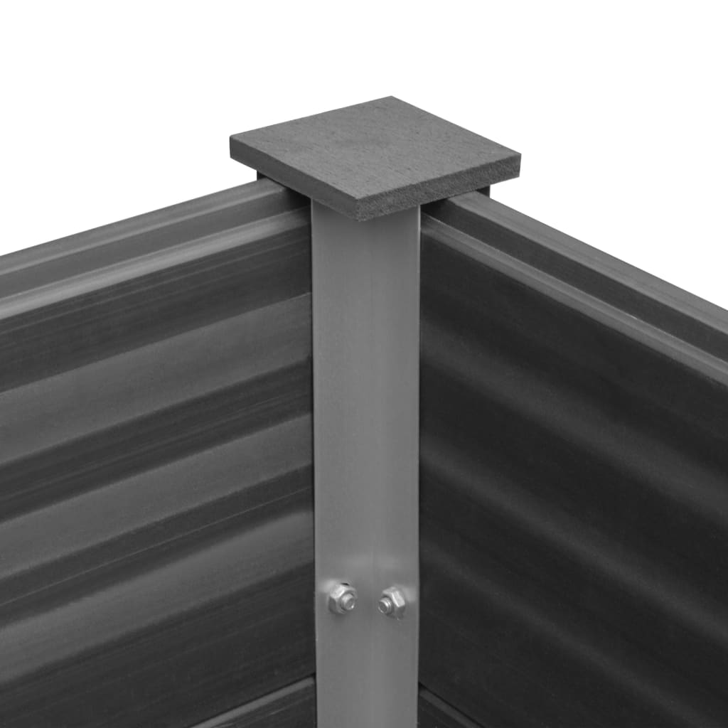 vidaXL Lit surélevé de jardin WPC 150x50x91 cm Gris