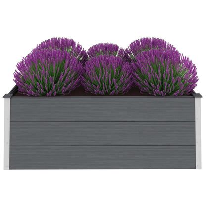 vidaXL Lit surélevé de jardin WPC 150x100x54 cm Gris