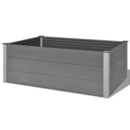 vidaXL Lit surélevé de jardin WPC 150x100x54 cm Gris