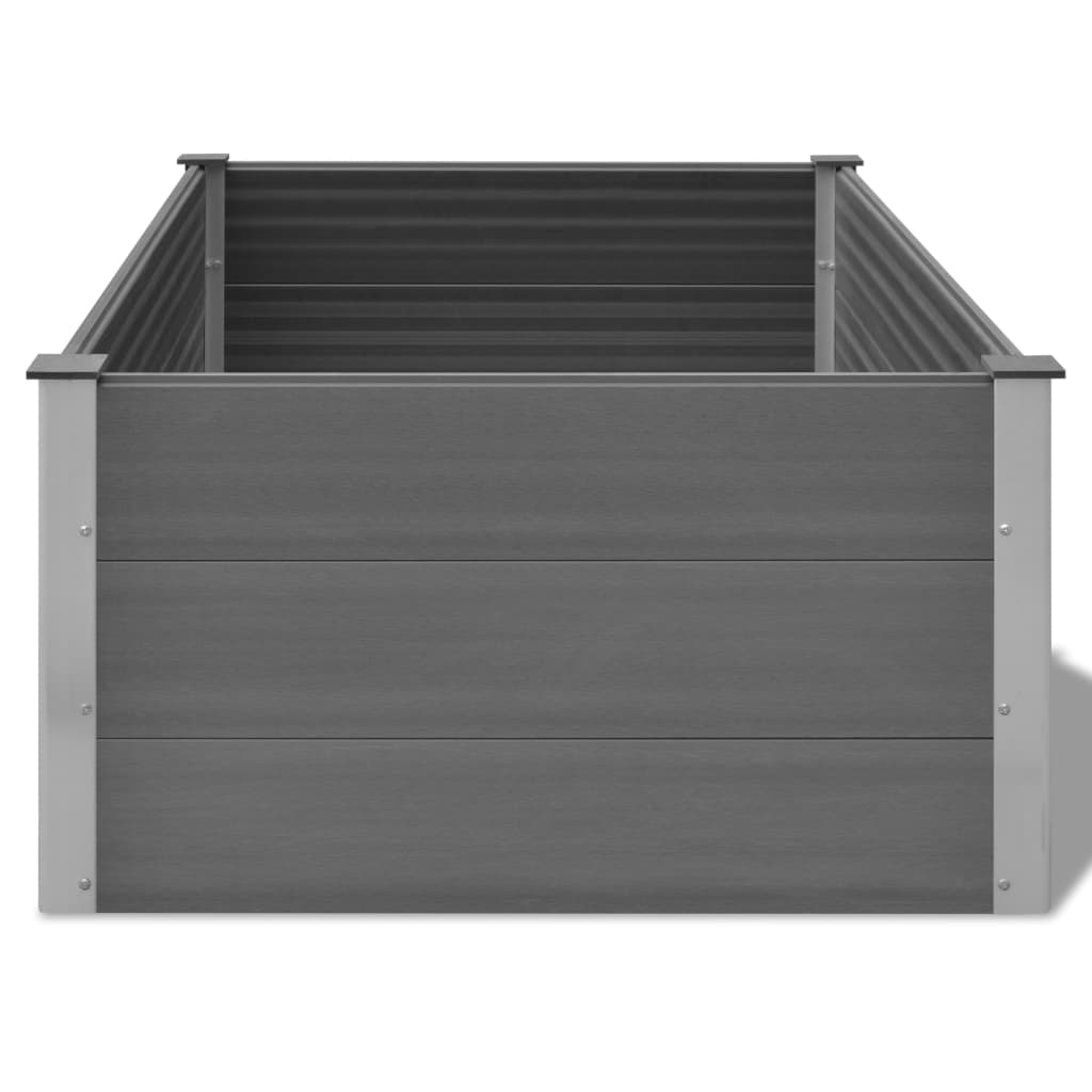 vidaXL Lit surélevé de jardin WPC 150x100x54 cm Gris