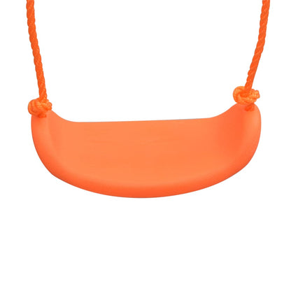 vidaXL Ensemble de balançoire avec toboggan et 3 sièges Orange