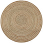 vidaXL Tapis Jute tressé 90 cm rond