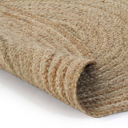 vidaXL Tapis Jute tressé 120 cm rond