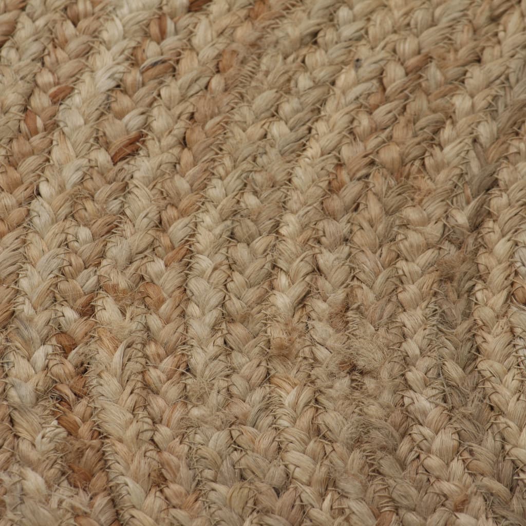vidaXL Tapis Jute tressé 150 cm rond