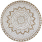 vidaXL Tapis Jute tressé imprimé 150 cm rond