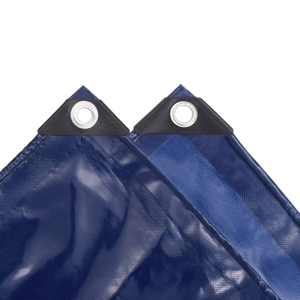 vidaXL Bâche 650 g / m² 4 x 4 m Bleu