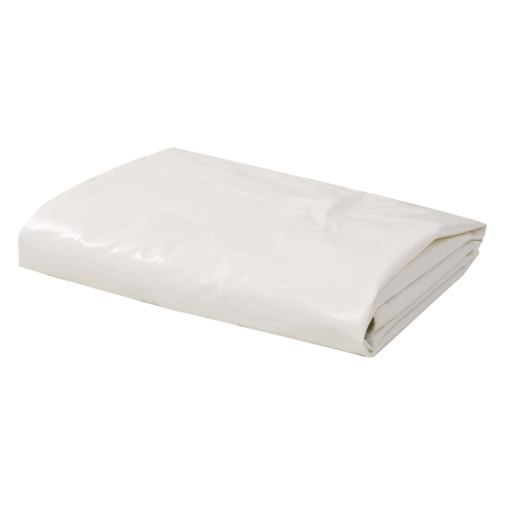 vidaXL Bâche 650 g / m² 4 x 8 m Blanc