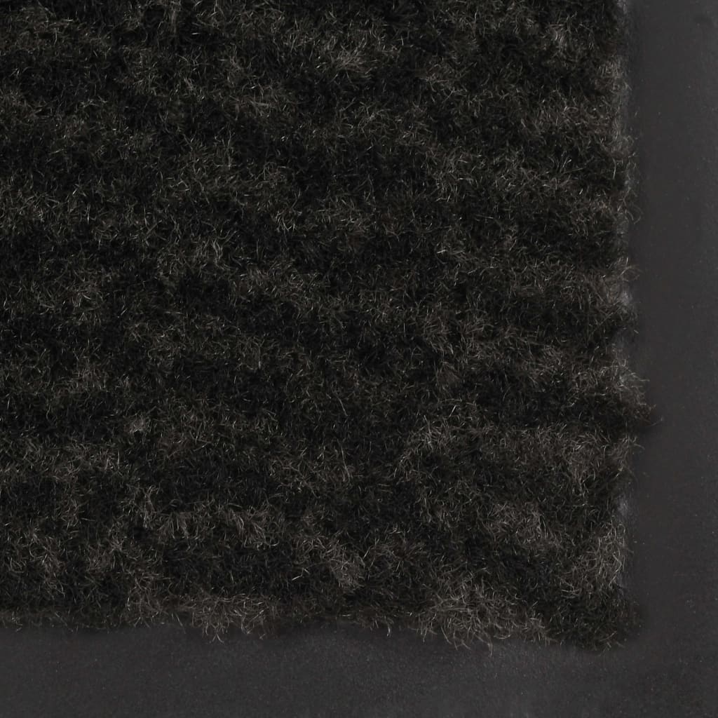 vidaXL Paillasson rectangulaire 90 x 150 cm Noir