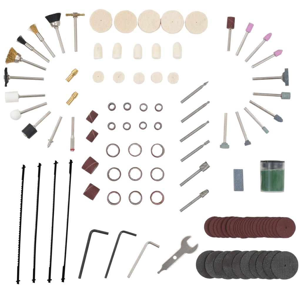 vidaXL Ensemble de scie à chantourner 108 pcs 125 W 252 mm