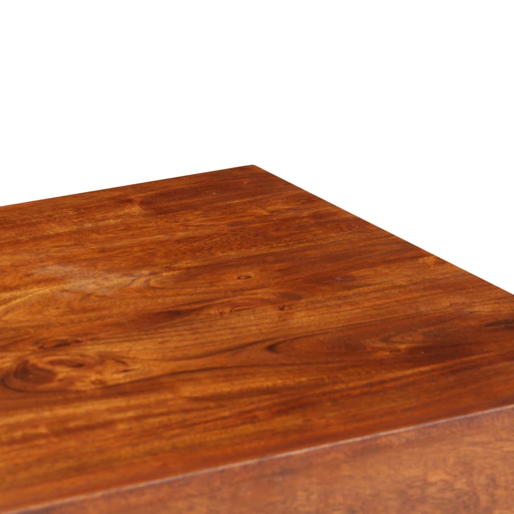 vidaXL Bureau Bois d'acacia solide avec finition miel 110x50x76 cm