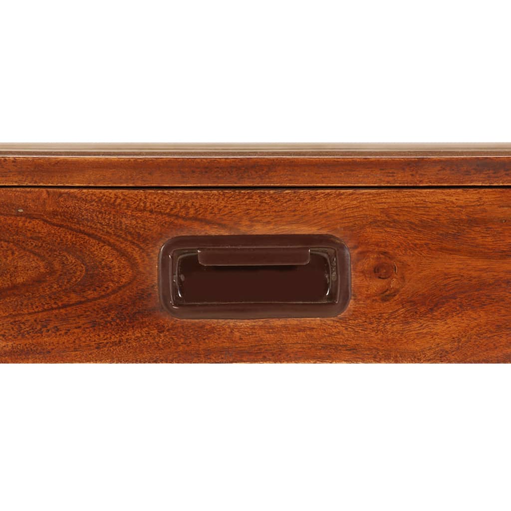 vidaXL Bureau Bois d'acacia solide avec finition miel 110x50x76 cm
