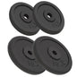 vidaXL Plaque de poids 4 pcs 2 x 10 kg + 2 x 5 kg Fonte