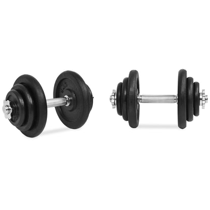 vidaXL Ensemble d'haltères 18 pcs 40 kg Fonte