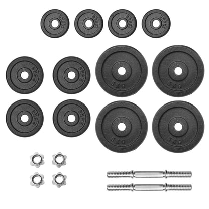 vidaXL Ensemble d'haltères 18 pcs 40 kg Fonte