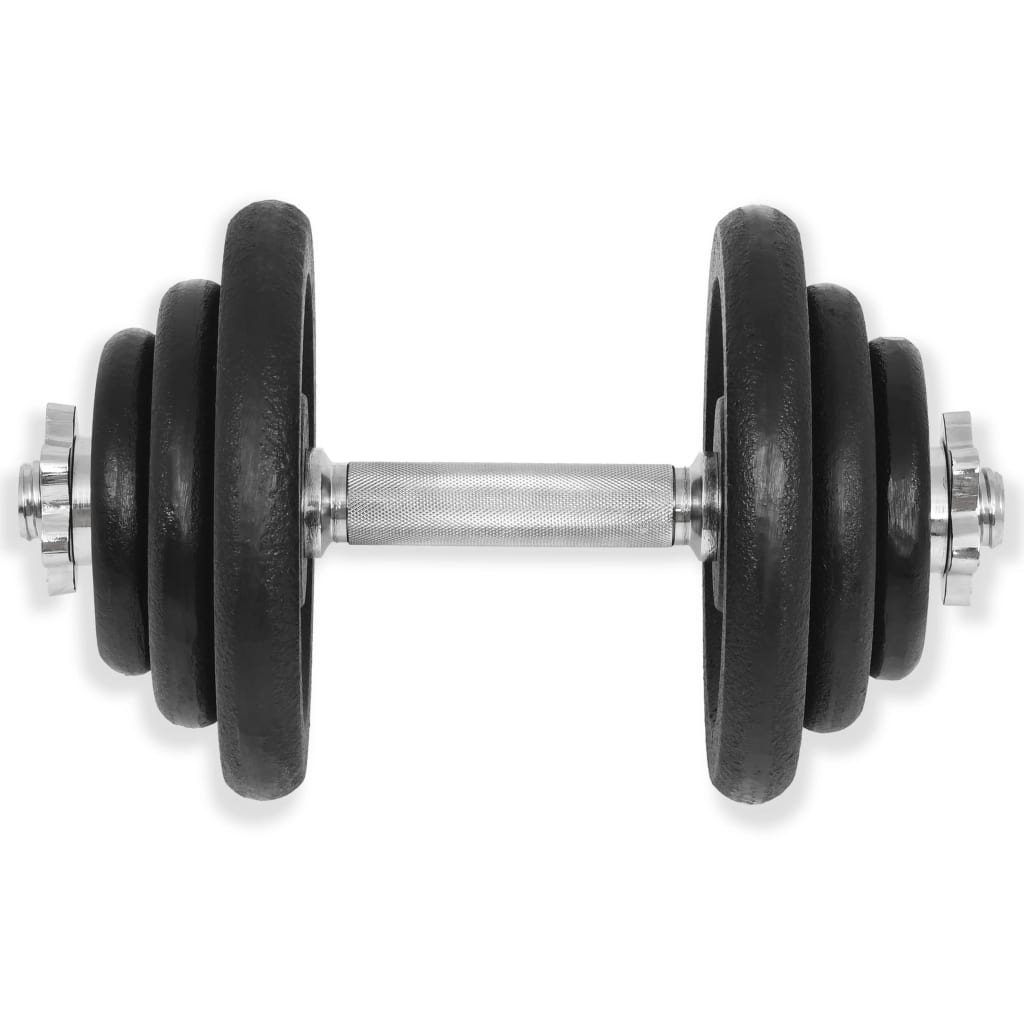 vidaXL Ensemble d'haltères 18 pcs 40 kg Fonte