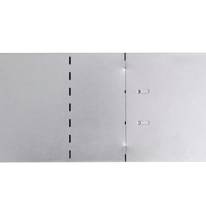 vidaXL Clôture de pelouse 10 pcs Acier galvanisé 100x20 cm