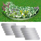 vidaXL Clôture de pelouse 15 pcs Acier galvanisé 100x20 cm