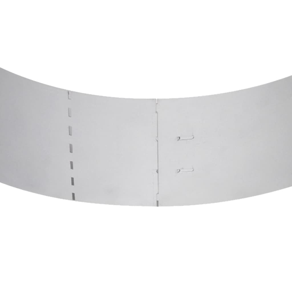 vidaXL Clôture de pelouse 20 pcs Acier galvanisé 100x20 cm
