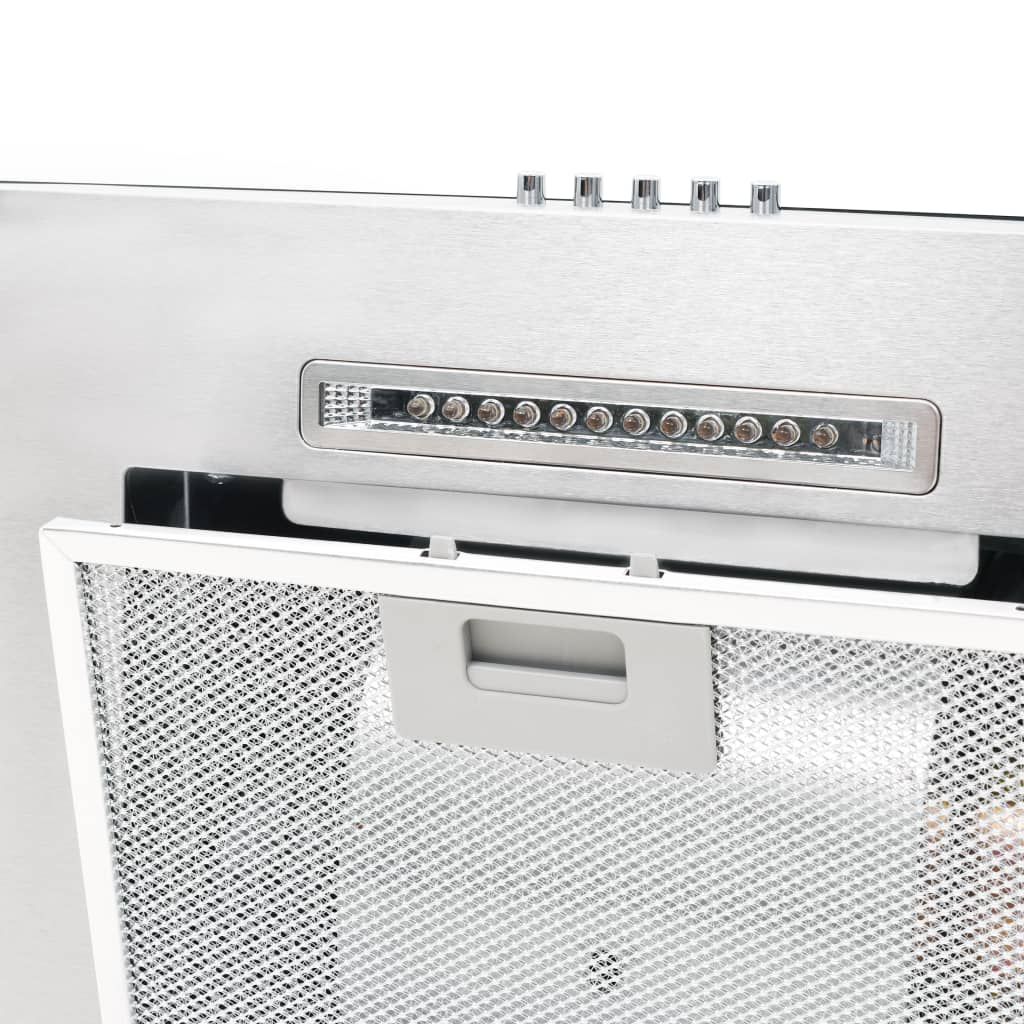 vidaXL Hotte murale 60 cm Acier inoxydable 756 m³/h LED