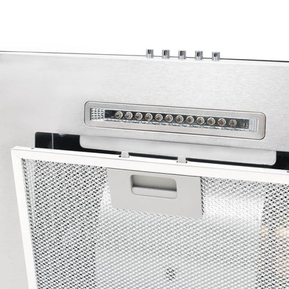 vidaXL Hotte murale 60 cm Acier inoxydable 756 m³/h LED