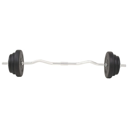 vidaXL Ensemble d'haltères et barres d'haltères 30 kg