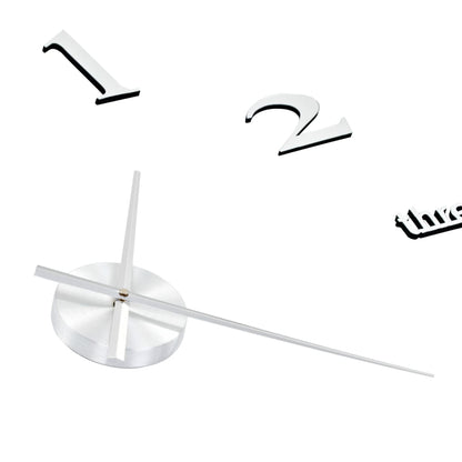 vidaXL Horloge murale 3D Design moderne 100 cm XXL Argenté