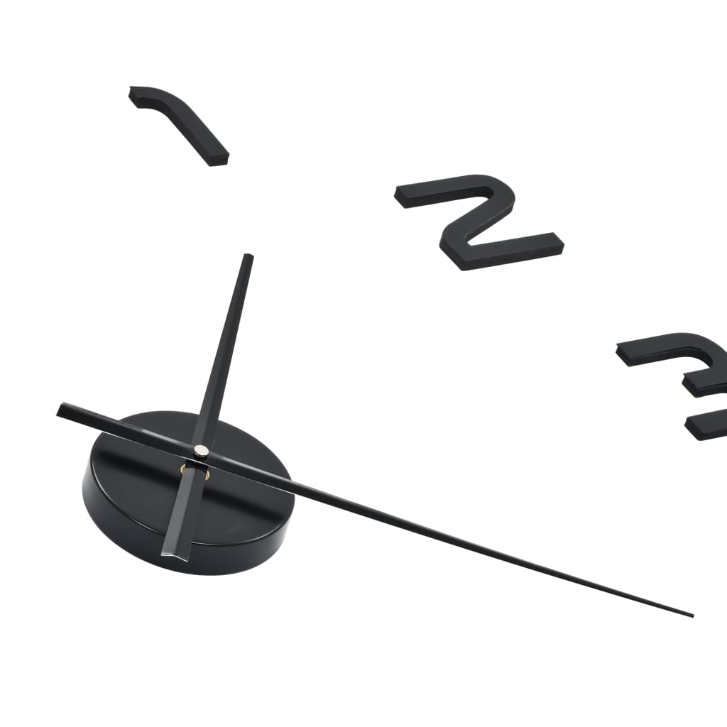 vidaXL Horloge murale 3D Design moderne 100 cm XXL Noir