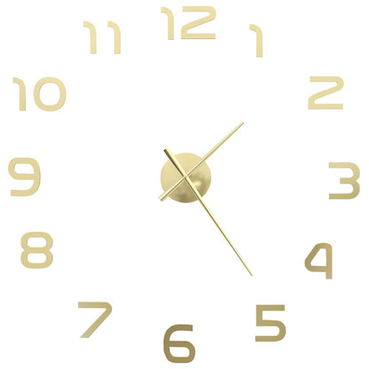 vidaXL Horloge murale 3D Design moderne 100 cm XXL Doré
