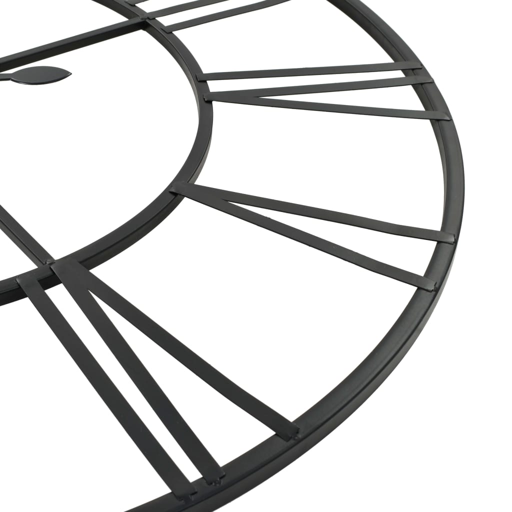 vidaXL Horloge murale vintage avec mouvement à quartz Métal 80 cm XXL