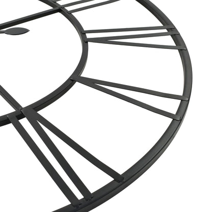 vidaXL Horloge murale vintage avec mouvement à quartz Métal 80 cm XXL