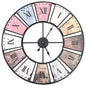 vidaXL Horloge murale vintage avec mouvement à quartz 60 cm XXL