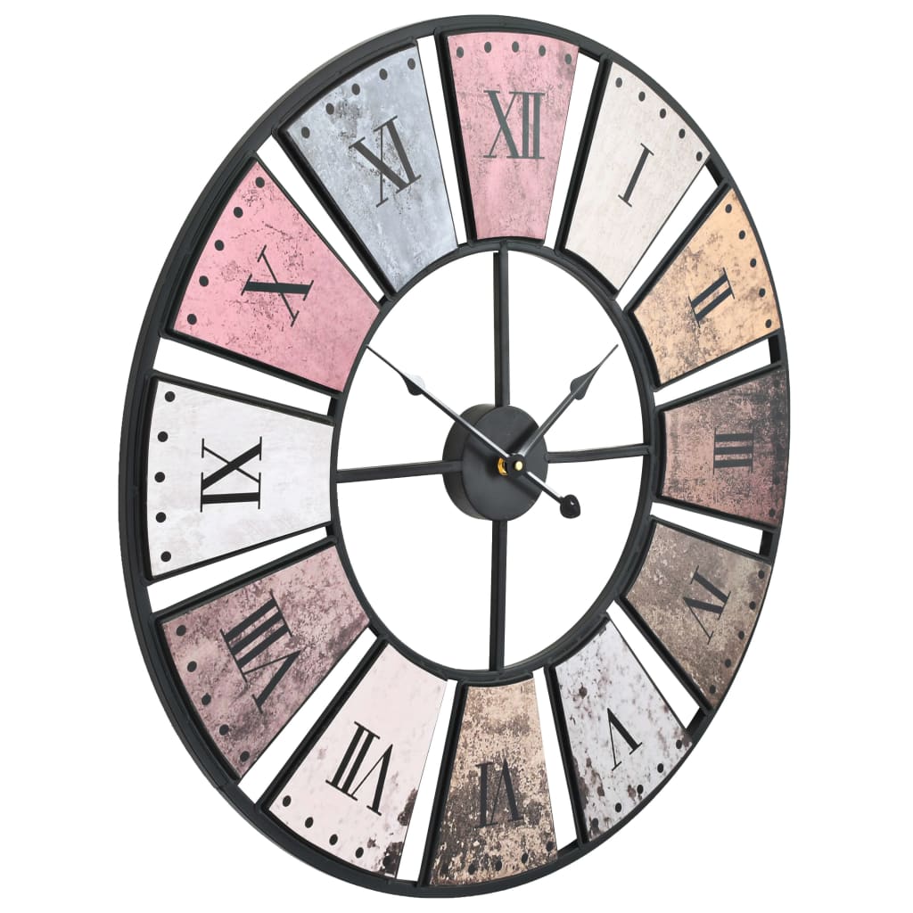 vidaXL Horloge murale vintage avec mouvement à quartz 60 cm XXL