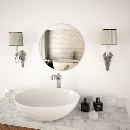 vidaXL Miroir mural 40 cm Rond Verre