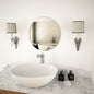 vidaXL Miroir mural 40 cm Rond Verre