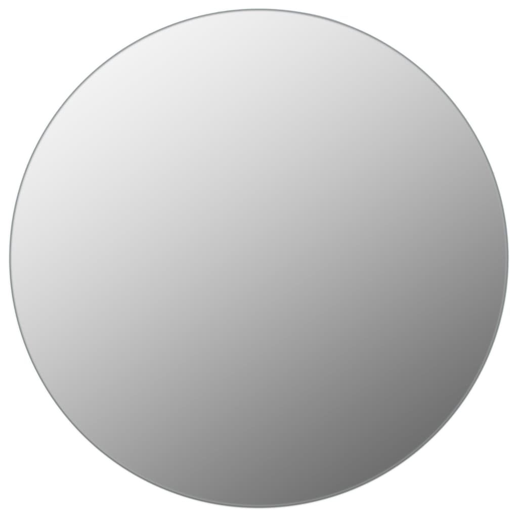 vidaXL Miroir mural 50 cm Rond Verre