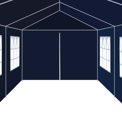 vidaXL Tonnelle de jardin 3 x 12 m Bleu