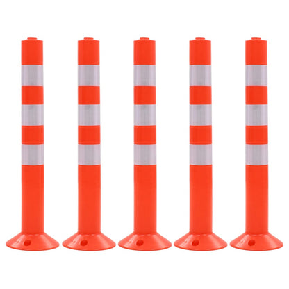 vidaXL Borne de contrôle du trafic 5 pcs Plastique 75 cm