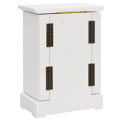 vidaXL Boîte à bijoux avec miroir MDF 25 x 13,5 x 34 cm