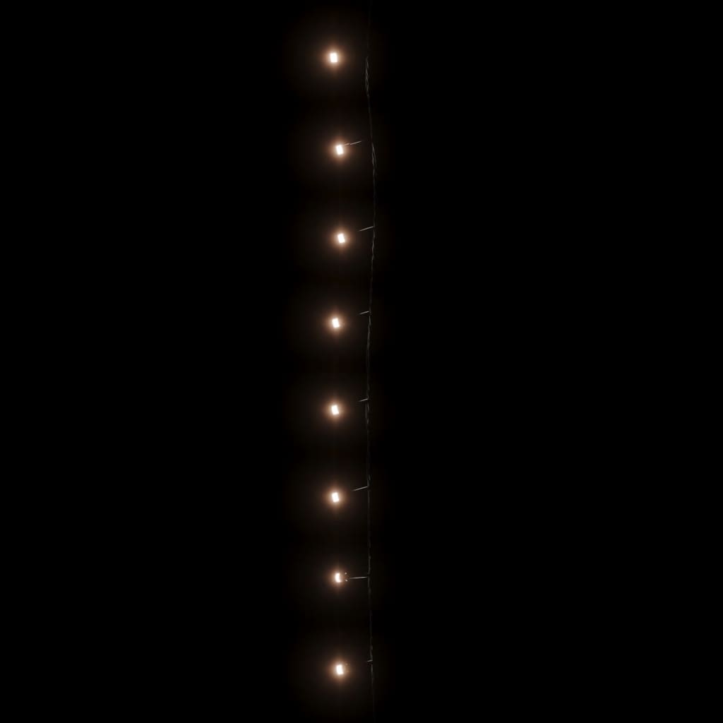 vidaXL Guirlande lumineuse 400 LED 40 m 8 effets lumineux Blanc chaud