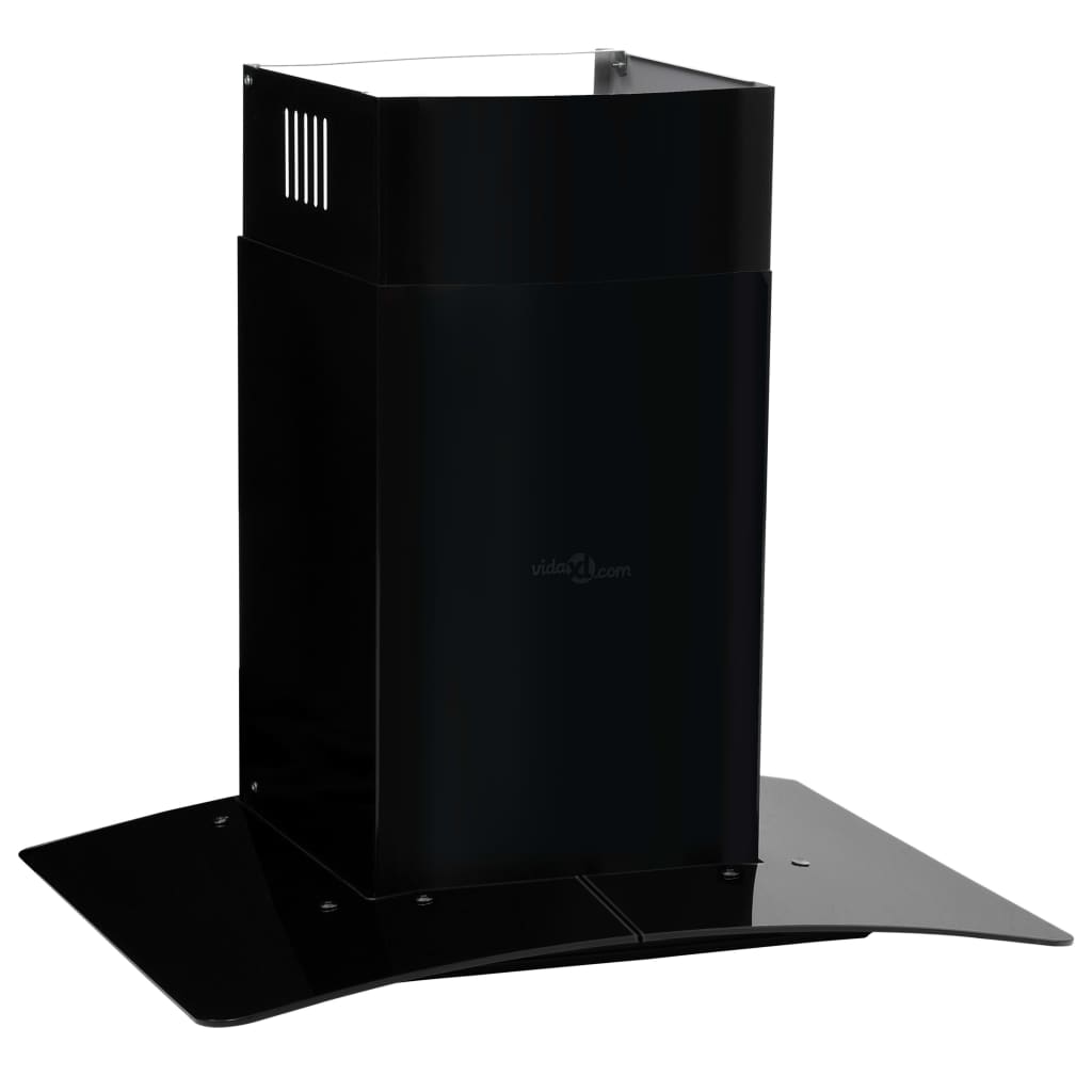 vidaXL Hotte murale Acier inoxydable 756 m³/h 60 cm Noir