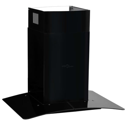 vidaXL Hotte murale Acier inoxydable 756 m³/h 60 cm Noir