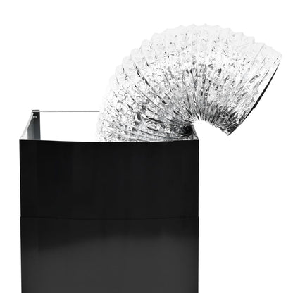 vidaXL Hotte murale Acier inoxydable 756 m³/h 60 cm Noir