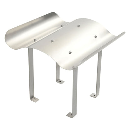 vidaXL Capot de cheminée Acier inoxydable Argenté