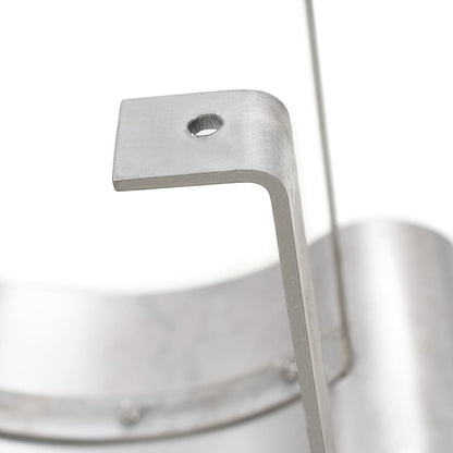 vidaXL Capot de cheminée Acier inoxydable Argenté