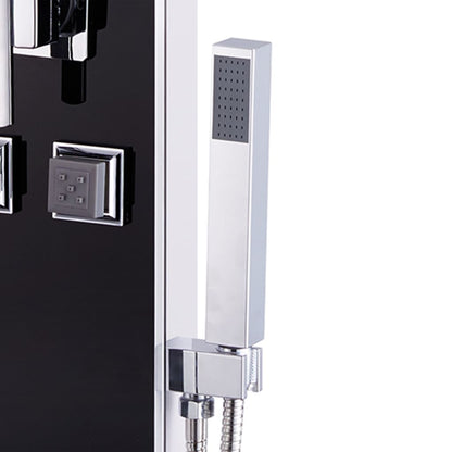 vidaXL Panneau de douche Verre 18 x 42,1 x 120 cm Noir